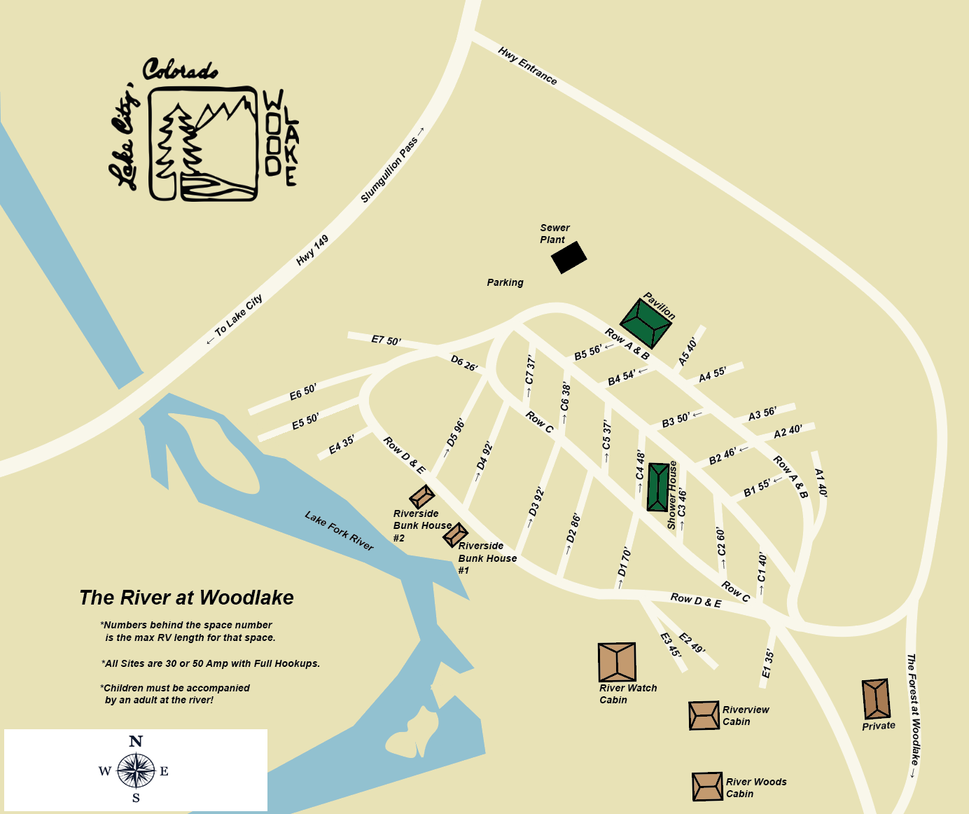 The River at Wood Lake Site Map